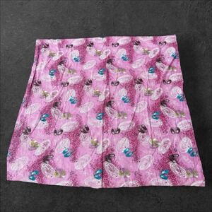 Vintage 1950's Atomic Mid Century Fabric Pink Mod Space Sputnik 54x54" Era 50s